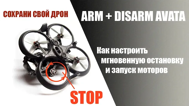 Как настроить быстрое отключение моторов на DJI AVATA \ Arm + Disarm Avata