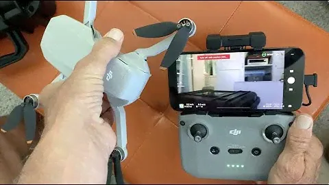 How to connect your dji mini 2 drone to your dji  Remote Control and dji fly app on iPhone 12