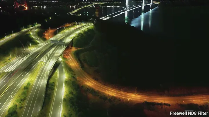 DJI Mini 3 Pro - Hyper Lapse Comparison  with ND Filter at night