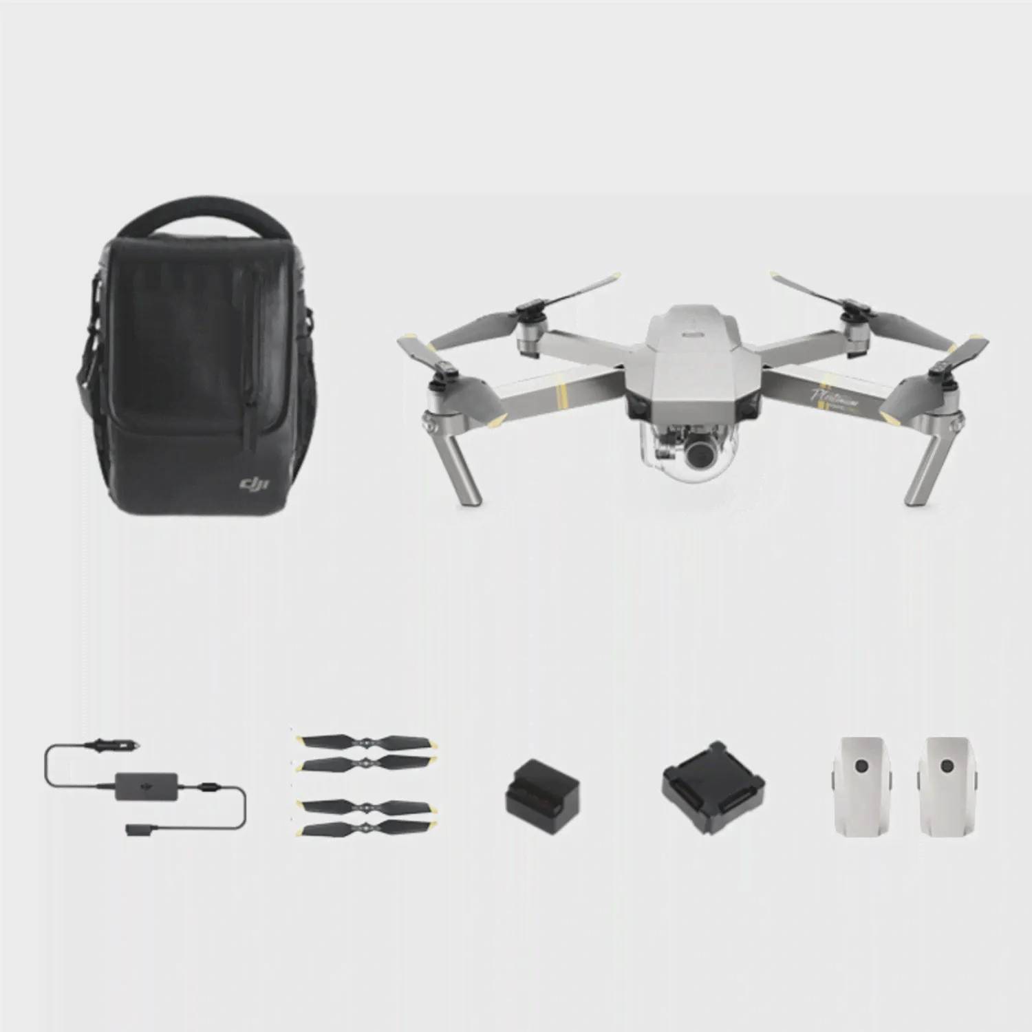 Квадрокоптер DJI Mavic Pro Platinum Fly More Combo (6958265152771) Gray-0
