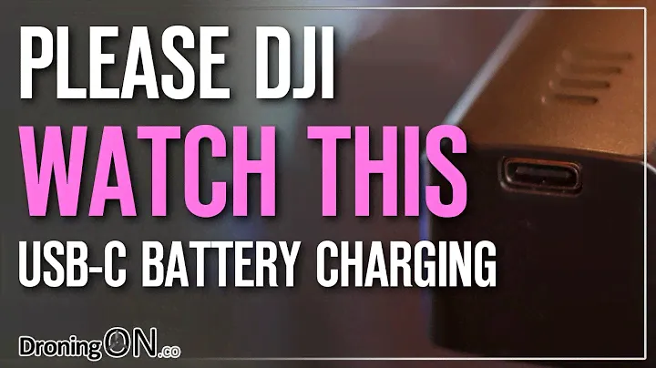 DJI MUST consider this IDEA for future drones... (USB-C Battery Charging)